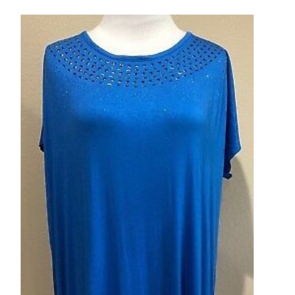 Design History Blue Sparkle Tunic